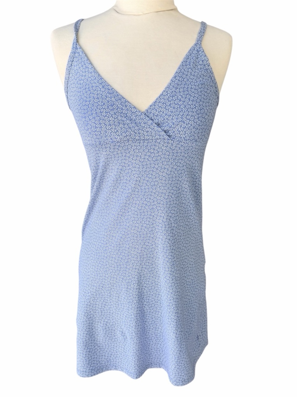NWT Brandy Melville Amara mini slip dress blue floral Cottagecore Soft Girl